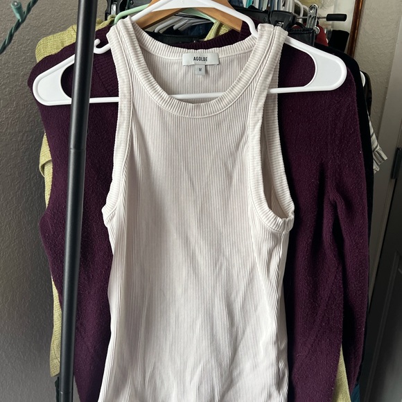 Agolde Ribbed Tank Top - Picture 2 of 3